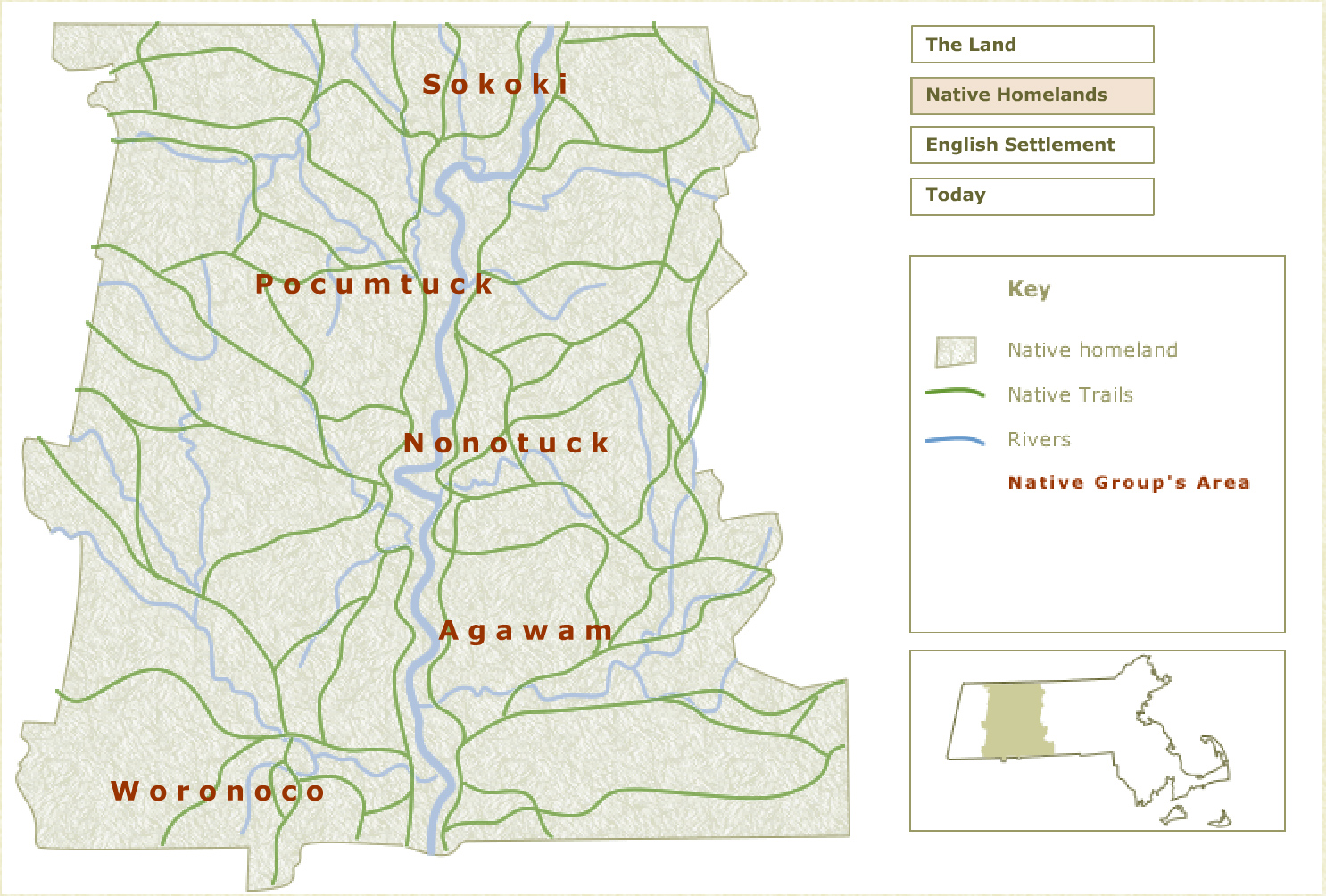 Native American settlements in the Connecticut River Valley