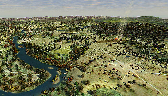 Deerfield/Pocumtuck area landscape image circa 1500.